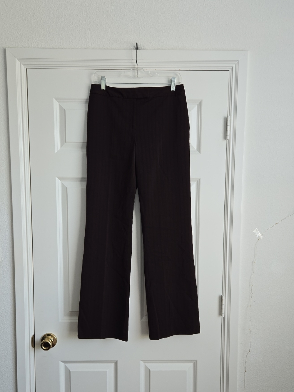 Ann Taylor Brown Wide-Leg Dress Pants